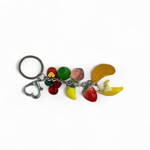 Fruit keychain/ purse charm 🍌🍓🍎🍉🍑